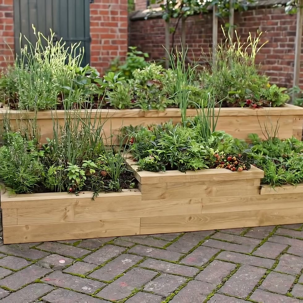 Multi Level Raised Bed 3D