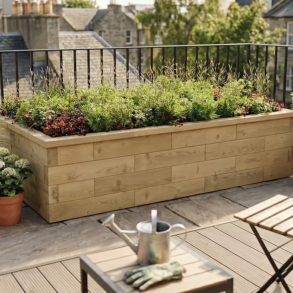 Large Wide Raised Bed CGI