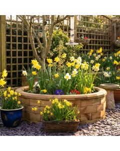 Nejprodávanější kruhový vyvýšený záhon / 1,23 x 0,35m