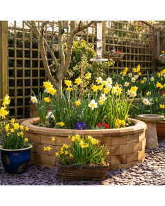 Nejprodávanější kruhový vyvýšený záhon / 1,23 x 0,35m