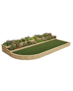 Stupňovité terasovité řešení s oblým rohem / Na míru