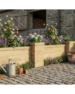 Pillared Wall / Length x Height - 5550 x 650mm