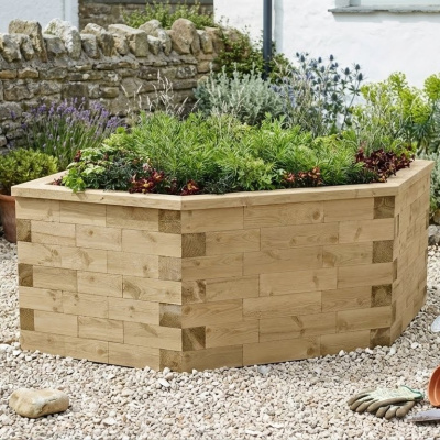 Šestistranný vyvýšený záhon / 2,14 x 1,14 x 0,75 m