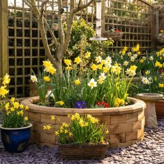 Nejprodávanější kruhový vyvýšený záhon / 1,23 x 0,35m