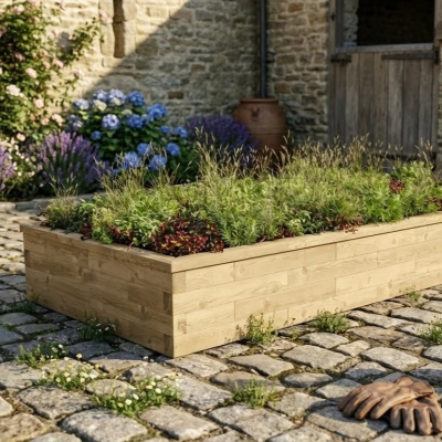 Large Wide Raised Bed CGI