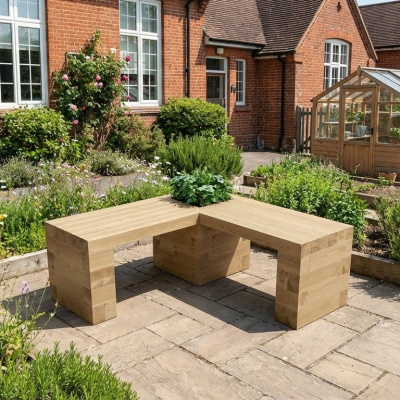 Školní lavička / 1,2 x 1,2 x 0,45m