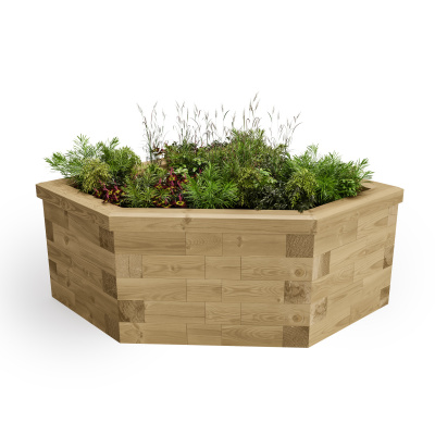 Corner Raised Bed 45 Degree / Length x Width x Height - 1125 x 1125 x 550 mm 