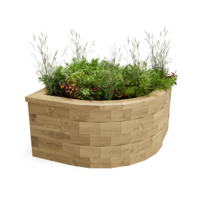 Curved Corner Raised Bed