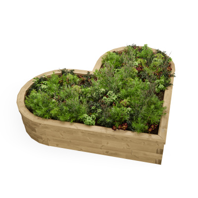 Heart Shaped Flower Bed