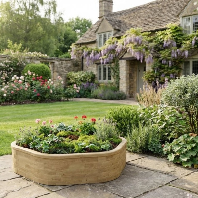 Vysoká obruba stromu / 2,42 x 2,25 x 0,55m