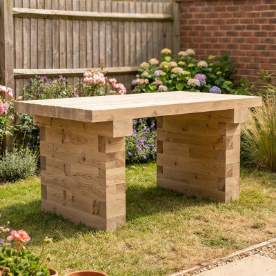 Zahradní stůl  / 1,5 x 0,9 x 0,75 m