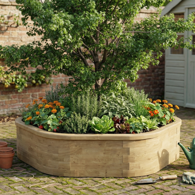 Vysoká obruba stromu / 2,42 x 2,25 x 0,55m