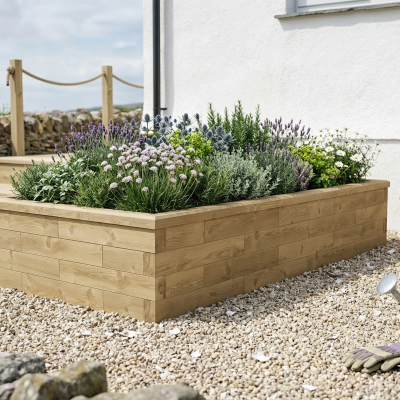 Large Wide Raised Bed CGI