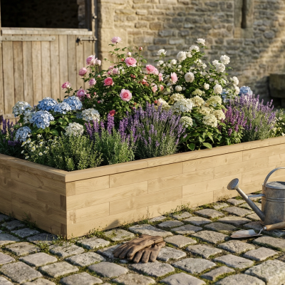 Large Wide Raised Bed CGI