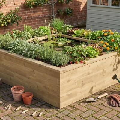 Velký čtvercový dvouplášťový rybníček  / 2,25 x 2,25 x 0,65m