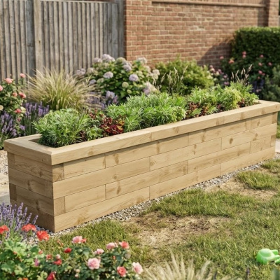 Narrow Raised Garden Bed / 1.5 x 0.45 x 0.45m