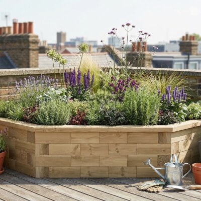 Corner Raised Bed