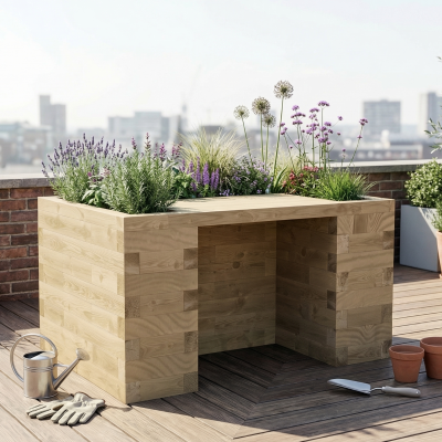 Vyvýšený záhon pro vozíčkáře /  1,5 x 1,125 x 0,85 m