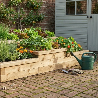 Multi Level Raised Bed 3D