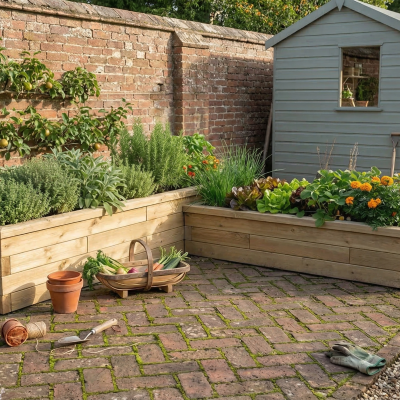 Zahradní truhlík / 3,75 x 3,75 x 0,65m