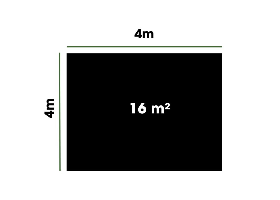 Jezírková PVC folie / 4 x 4 m