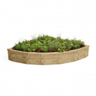 Large Curved Corner Raised Bed / 2.25 x 2.25 x 0.45m