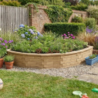 Large Curved Corner Raised Bed / 2.25 x 2.25 x 0.45m