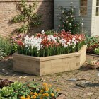 Trojúhelníkový záhon / 1,5 x 1,5 x 0,45 m