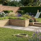 Large L-Shaped Corner Planter / 4.125 x 2.625 x 0.825 x 0.825 x 0.65m