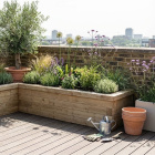 Slim L-Shaped Raised Planter / 2.625 x 2.25 x 0.45 x 0.45 x 0.45m