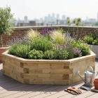 Vyvýšený osmistranný záhon / 2,067 x 0,45m