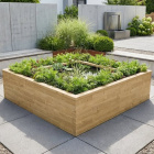 Large Square Tiered Pond Kit / 2.25 x 2.25 x 0.65m