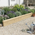 Wooden Garden Border Edging / 2.25 x 0.25m