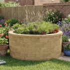 Vysoký kulatý záhon / 1,23 x 0,55m