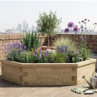 Rohový vyvýšený záhon 45° /   1,125 x 1,125 x 0,55 m