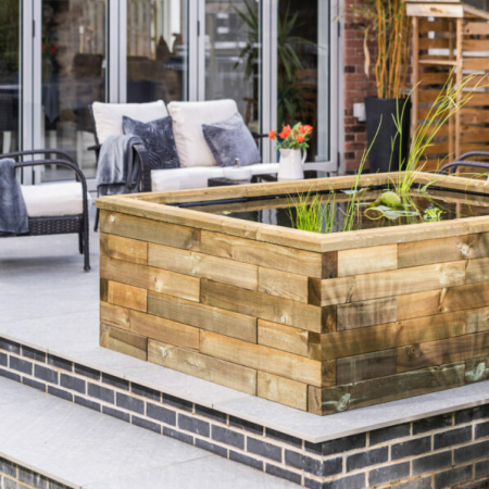 Jak postavit jezírko bez kopání pomocí WoodBlocX