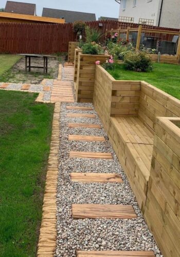 Retaining walls for sloped gardens